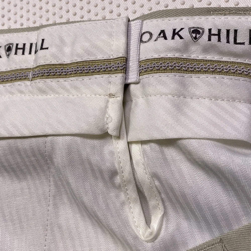 Oak Hill Men's 48 x 28 Big & Tall‎ Wrinkle Free No Iron Tan Khaki Dress Pants